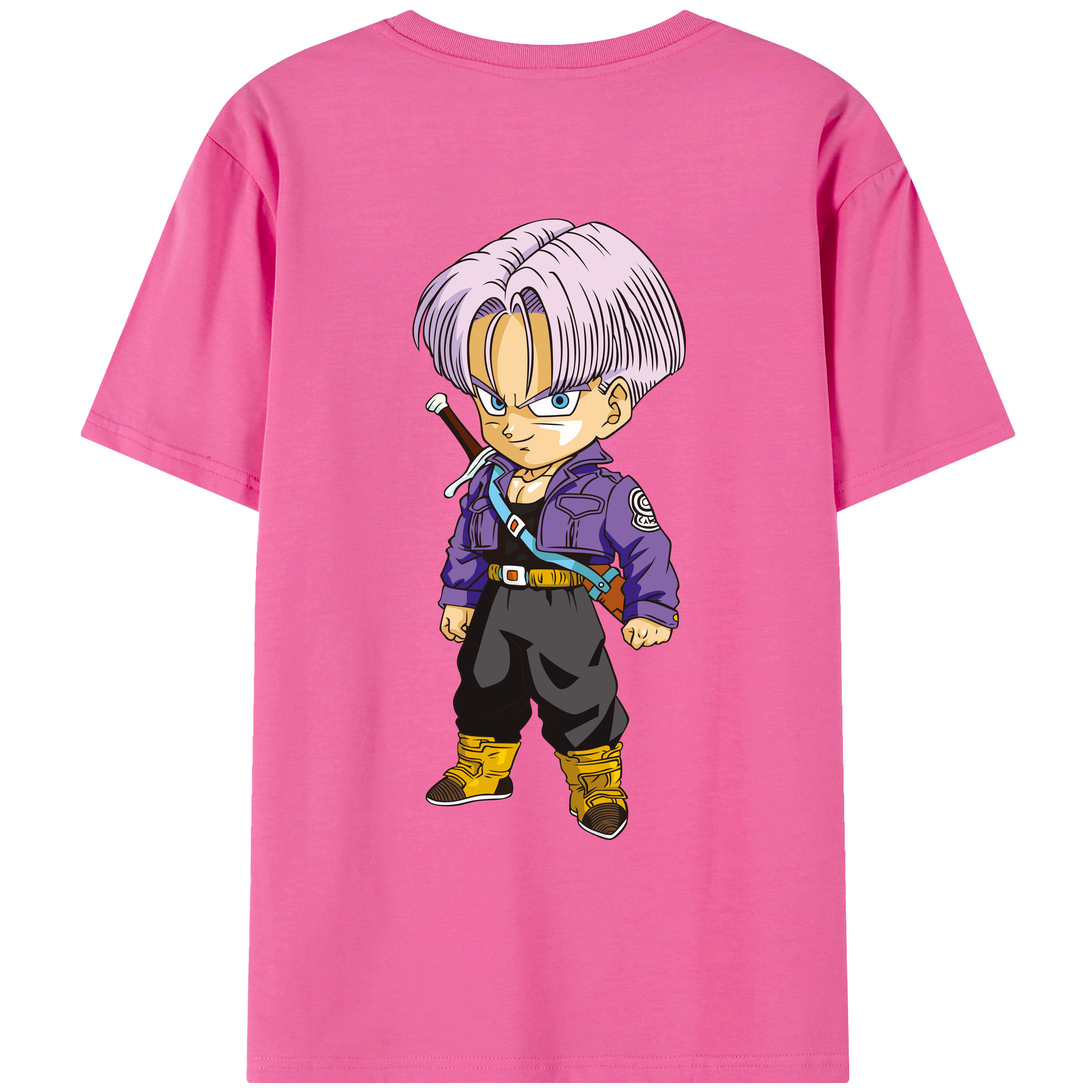 （画像用） ドラゴンボール トランクス（Torankusu）DRAGON BALL Trunks レディース半袖Tシャツ(バックプリント)